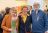Jan en Rita Eissens met hun onderscheidingen, in het midden SSRP-voorzitter Ineke Verkaaik-Hoogervorst (foto Harro Schuringa)